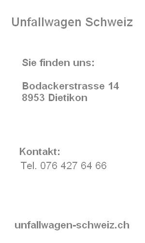 Unfallschaden Schweiz